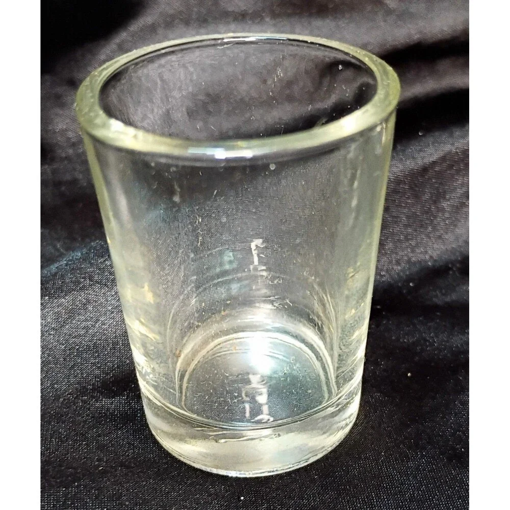 Lot Of 6 Vintage Clear Glass Shot Glasses